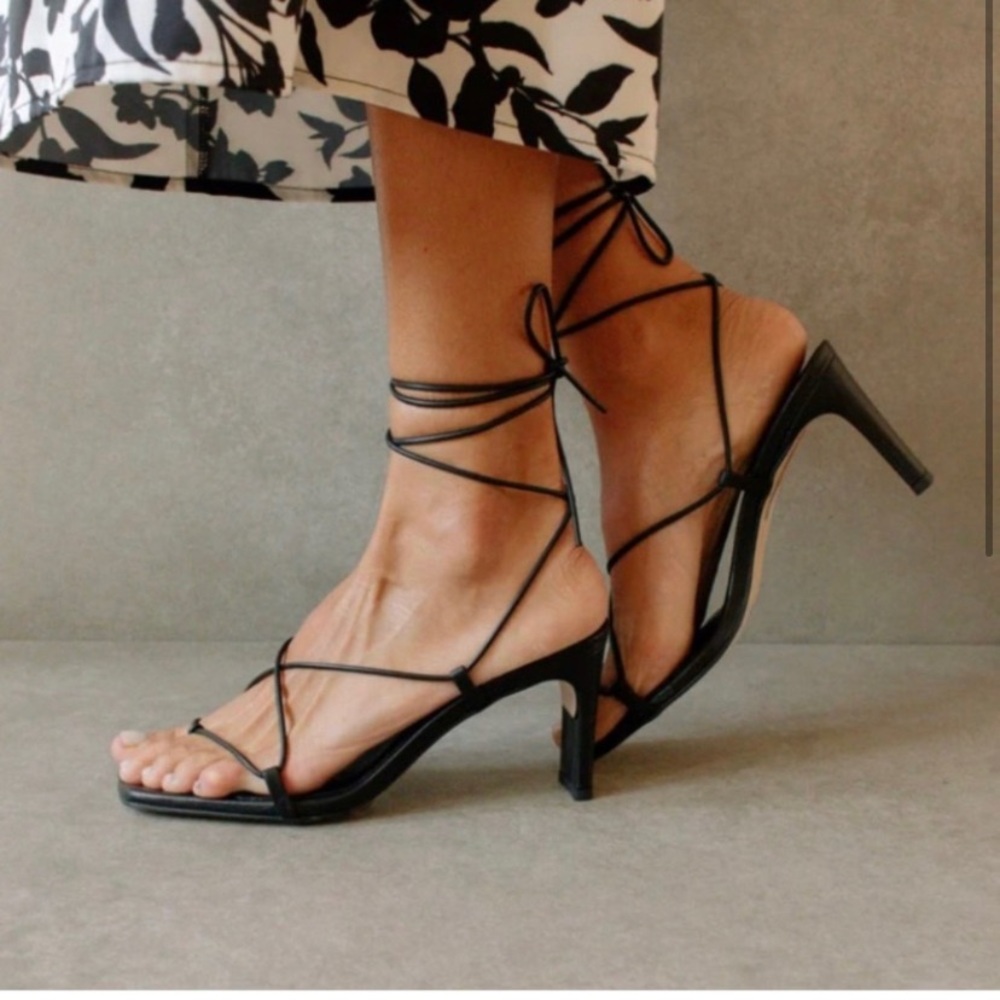 Anthropologie x ALOHAS Bellini Wrap Heels Size 40/Woman’s 9